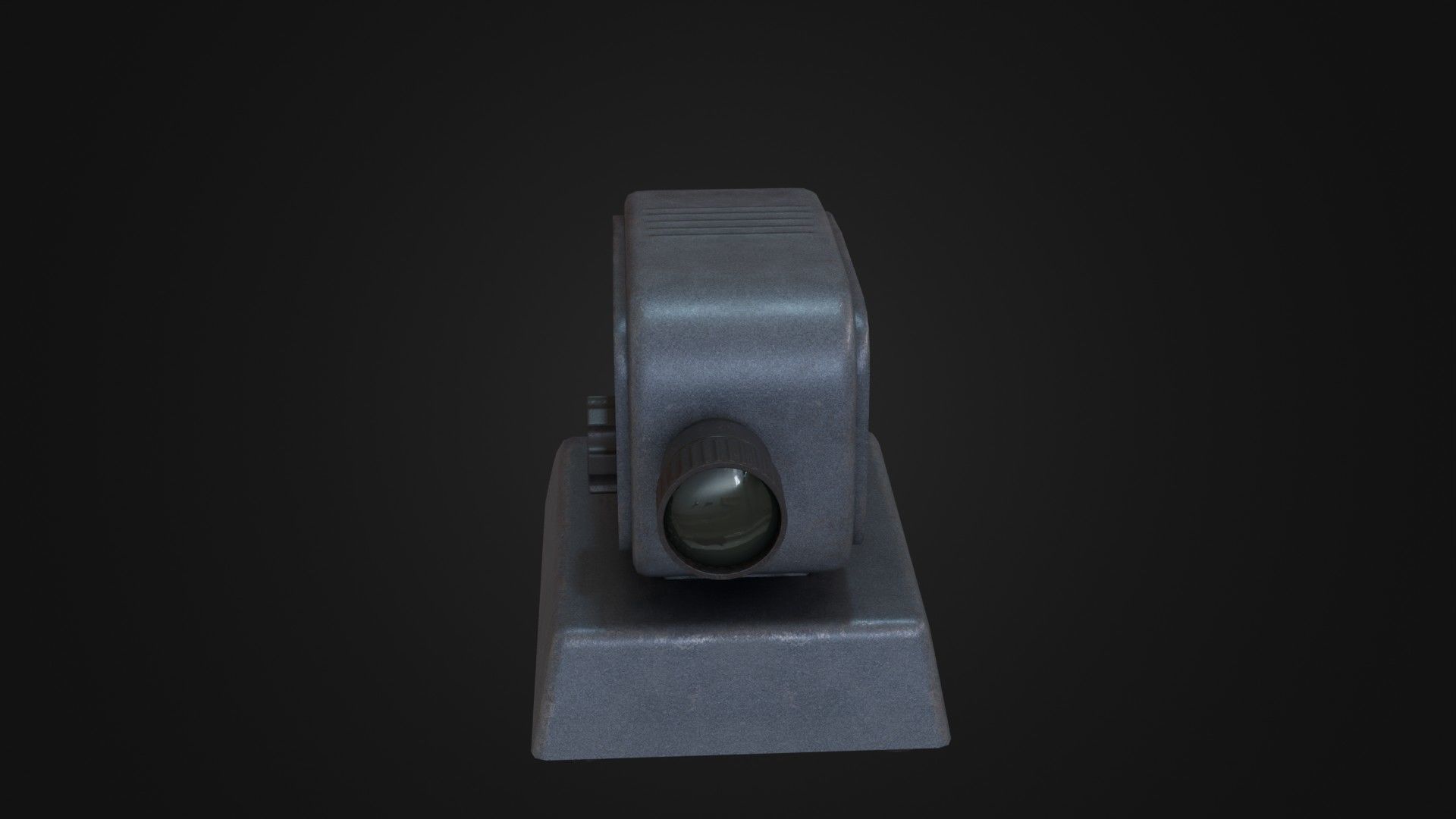 Old Soviet Slide Projector Low-poly 3D model_42
