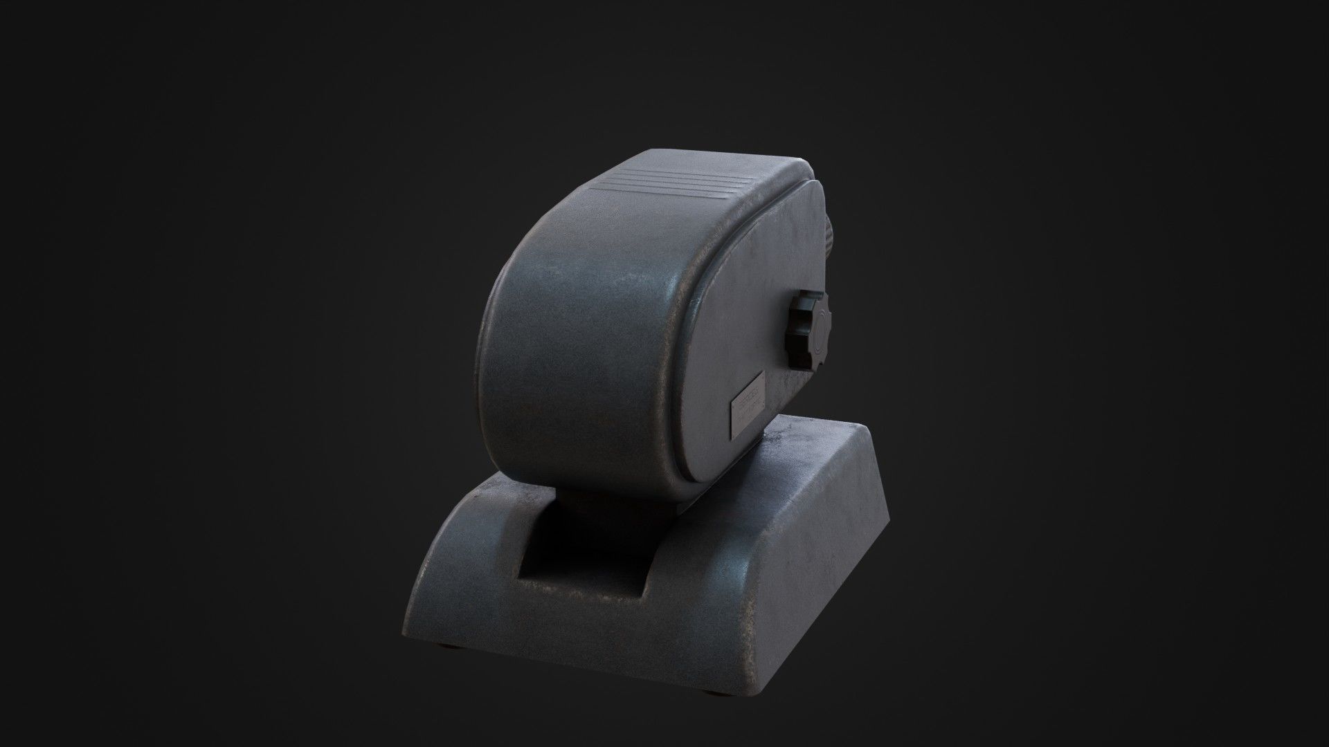 Old Soviet Slide Projector Low-poly 3D model_17