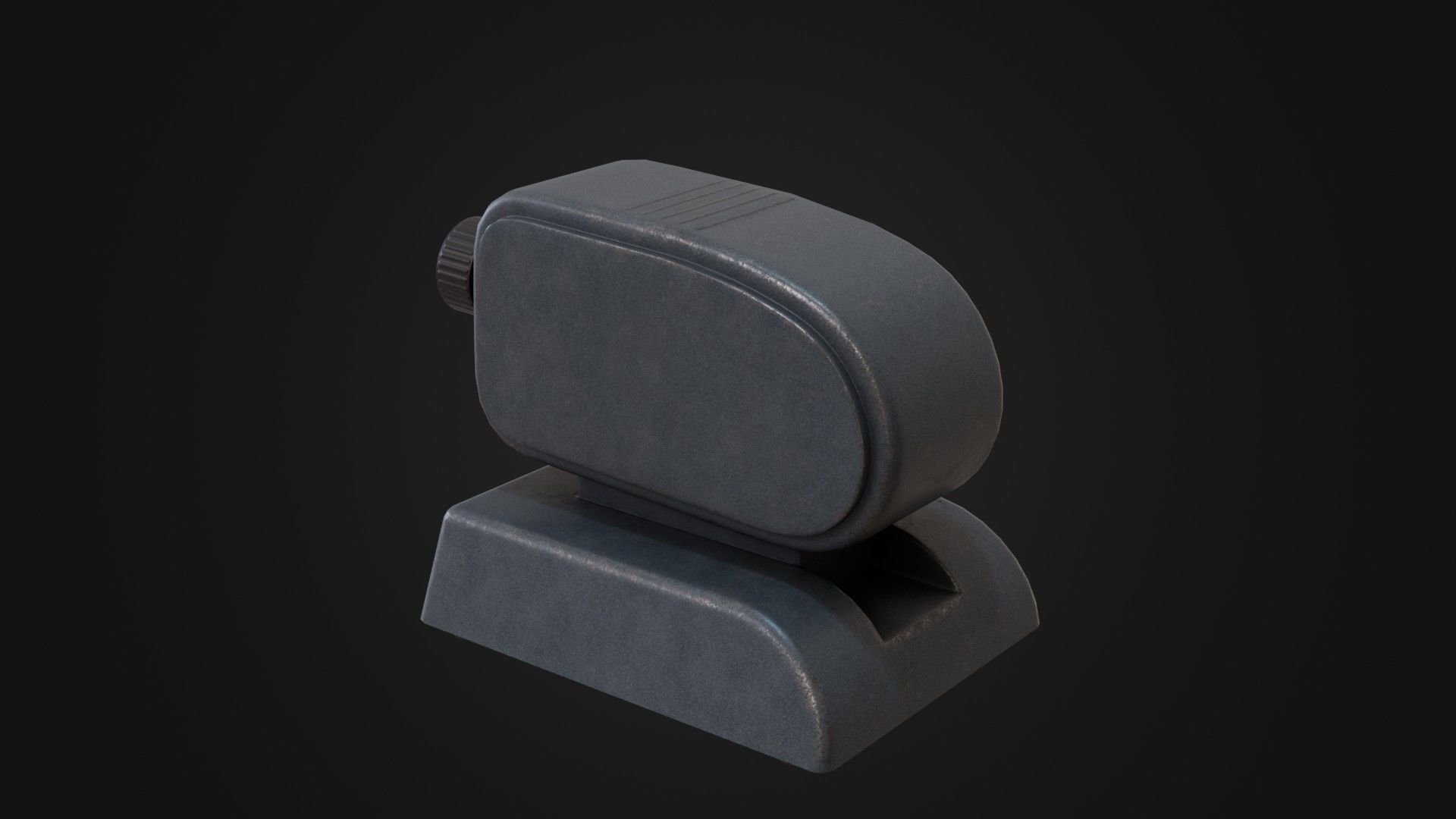 Old Soviet Slide Projector Low-poly 3D model_26