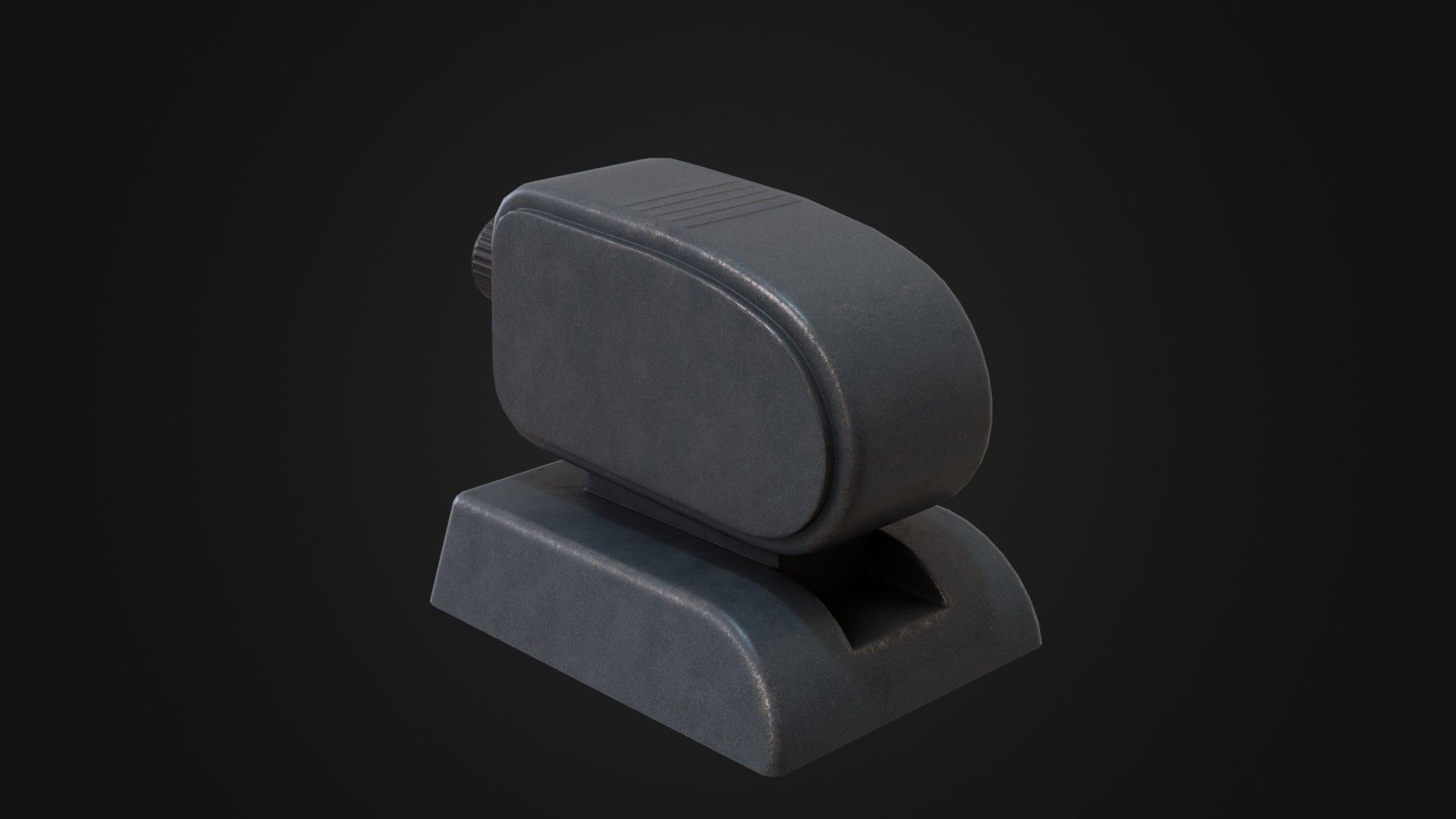 Old Soviet Slide Projector Low-poly 3D model_25