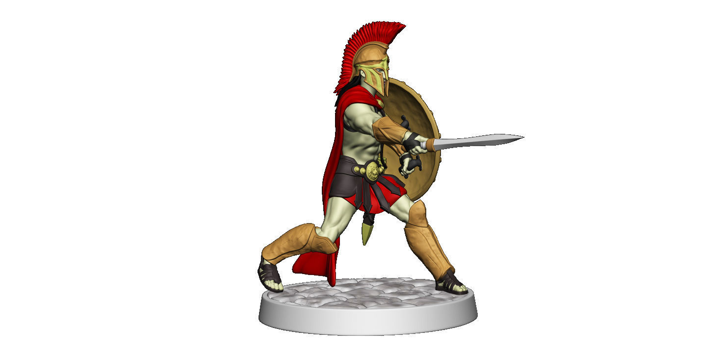 Spartan 12 Second set Medium spartan army 3D print model_21