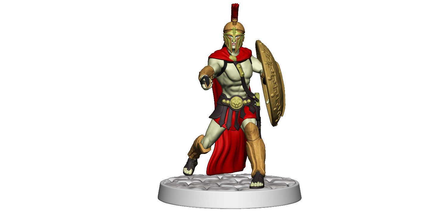 Spartan 12 Second set Medium spartan army 3D print model_17