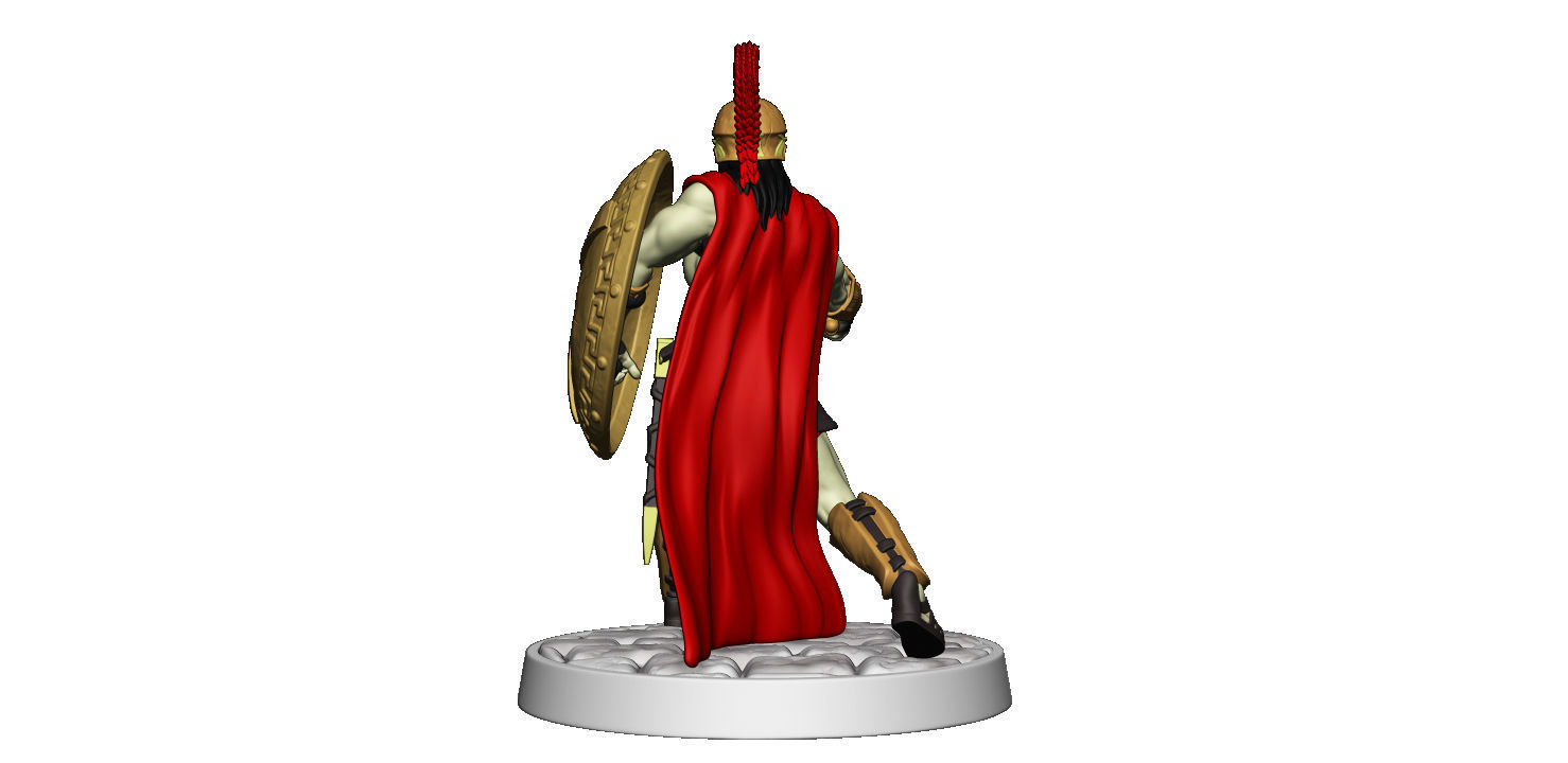 Spartan 12 Second set Medium spartan army 3D print model_20