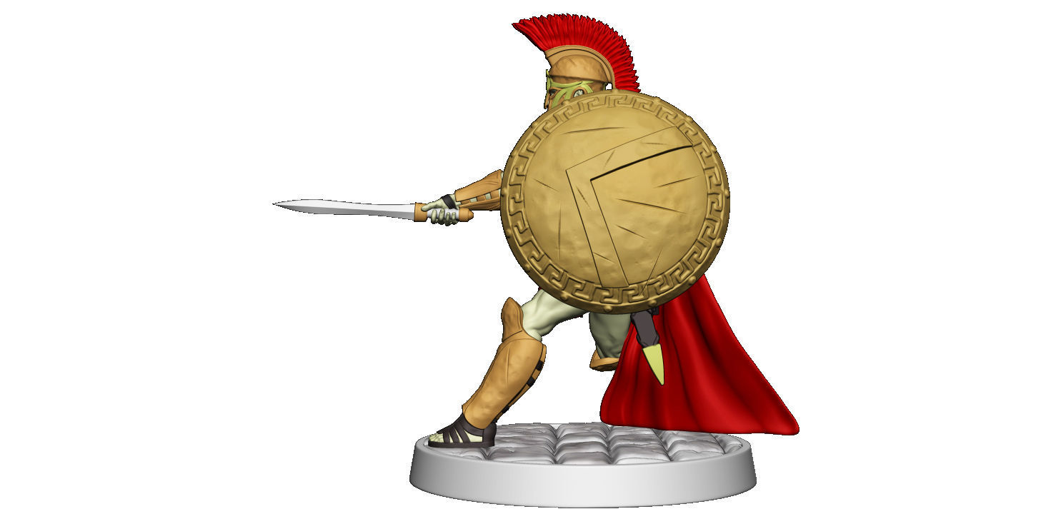 Spartan 12 Second set Medium spartan army 3D print model_19