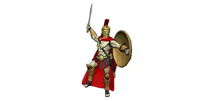 Spartan 13 Second set Medium spartan army 3D print model