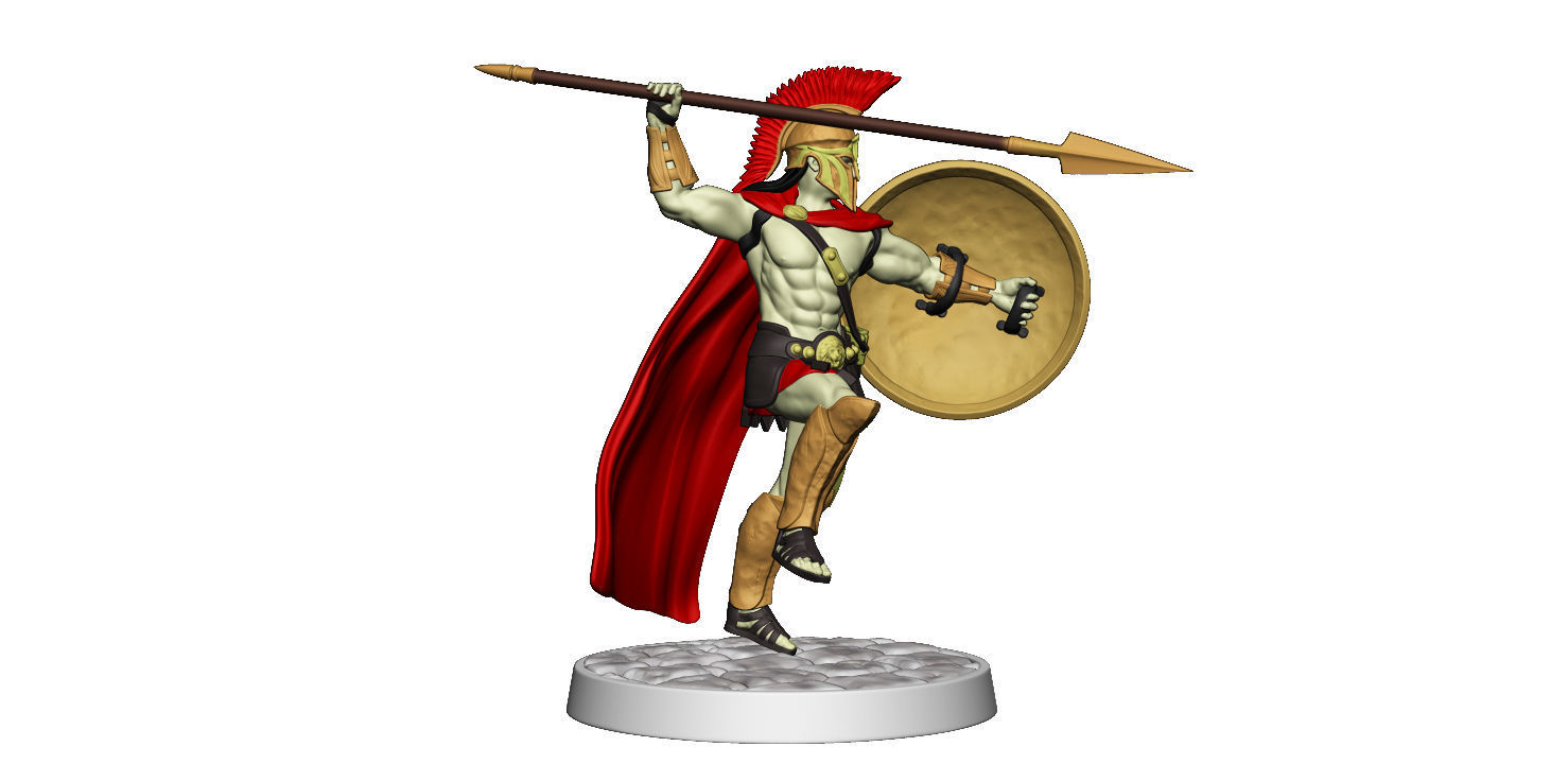 Spartan 14 Second set Medium spartan army 3D print model_18