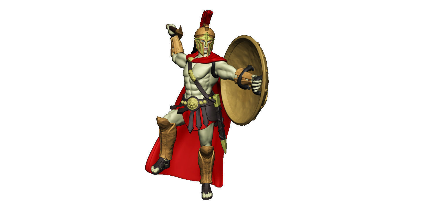 Spartan 14 Second set Medium spartan army 3D print model_12