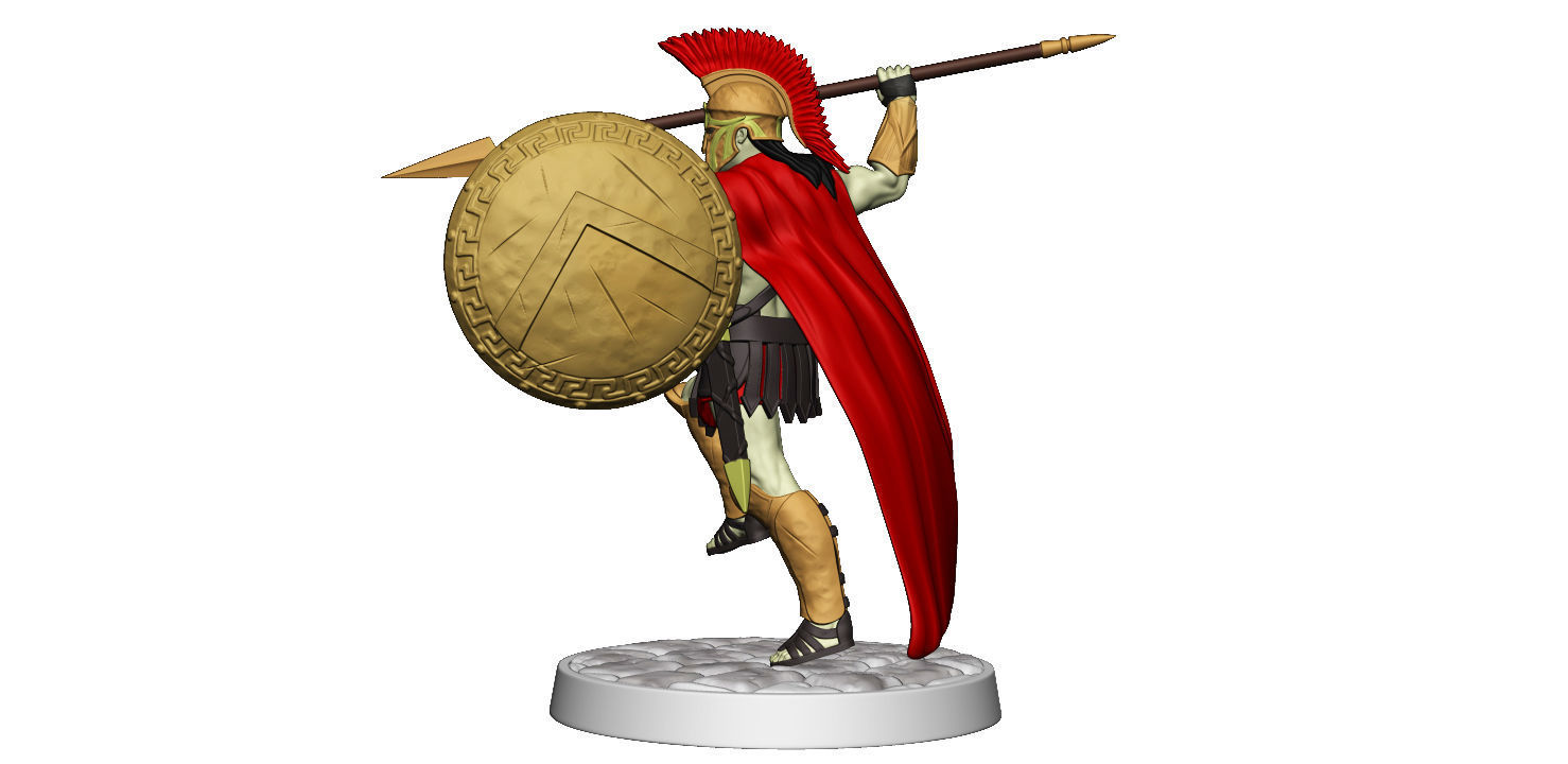Spartan 14 Second set Medium spartan army 3D print model_16