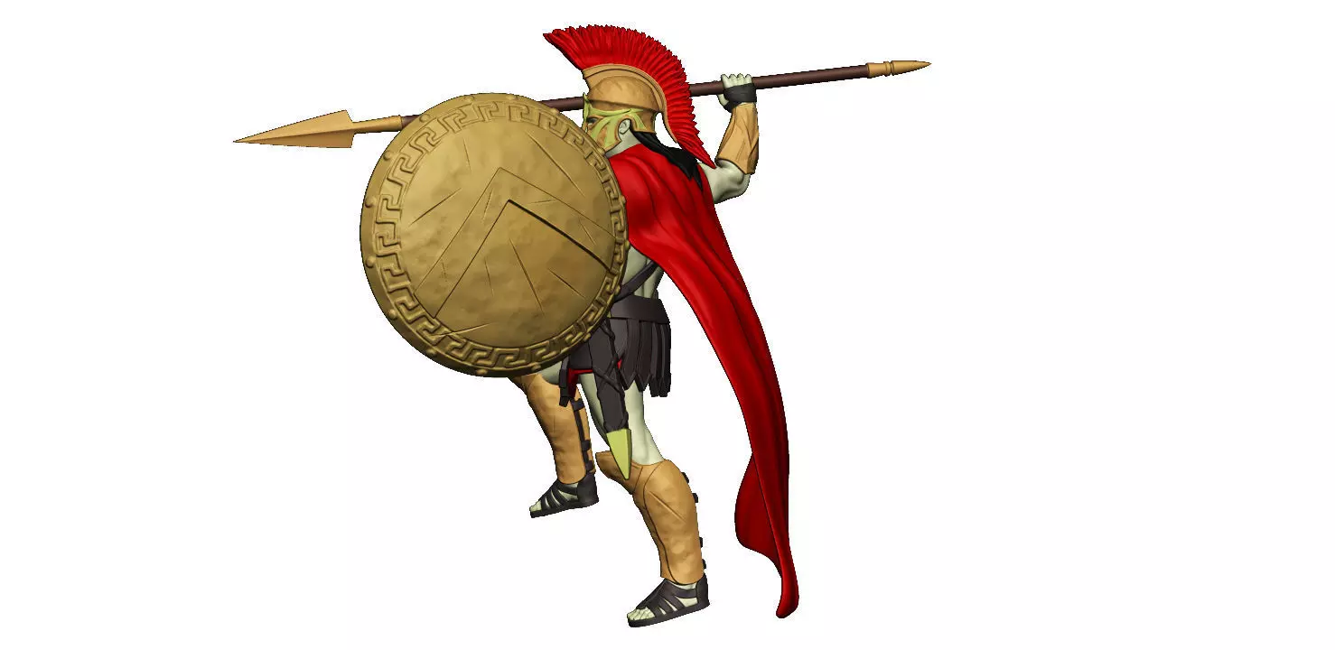 Spartan 14 Second set Medium spartan army 3D print model_0