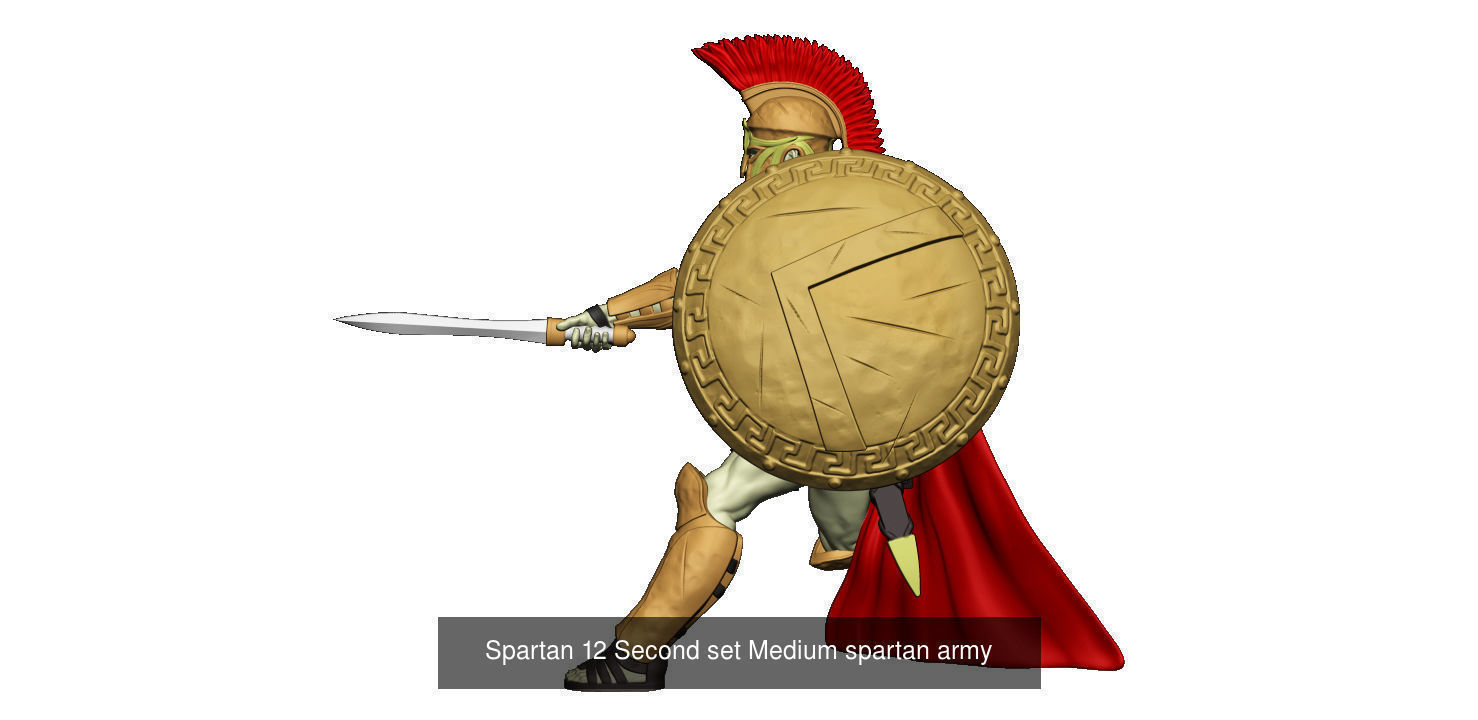 Medium  spartan army 3D Model Collection_26