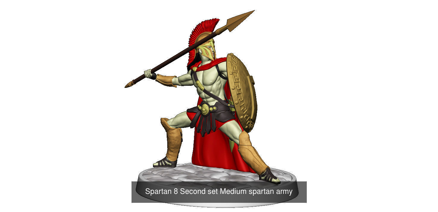 Medium  spartan army 3D Model Collection_22