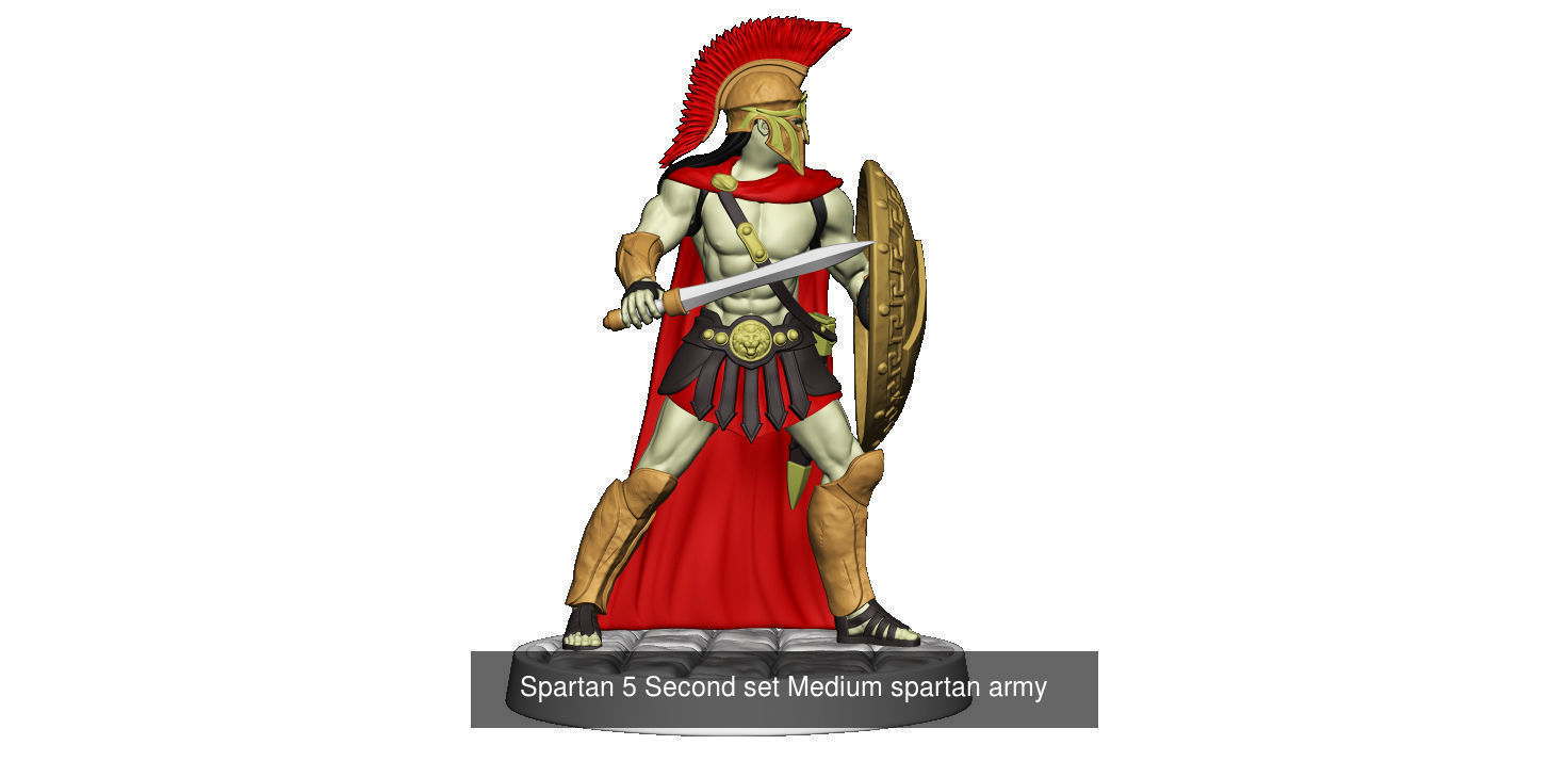 Medium  spartan army 3D Model Collection_19
