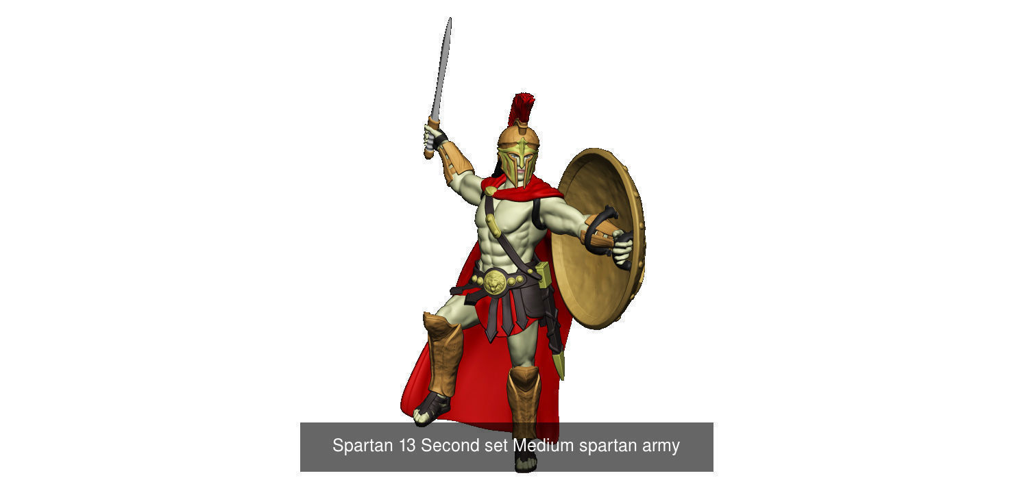 Medium  spartan army 3D Model Collection_27