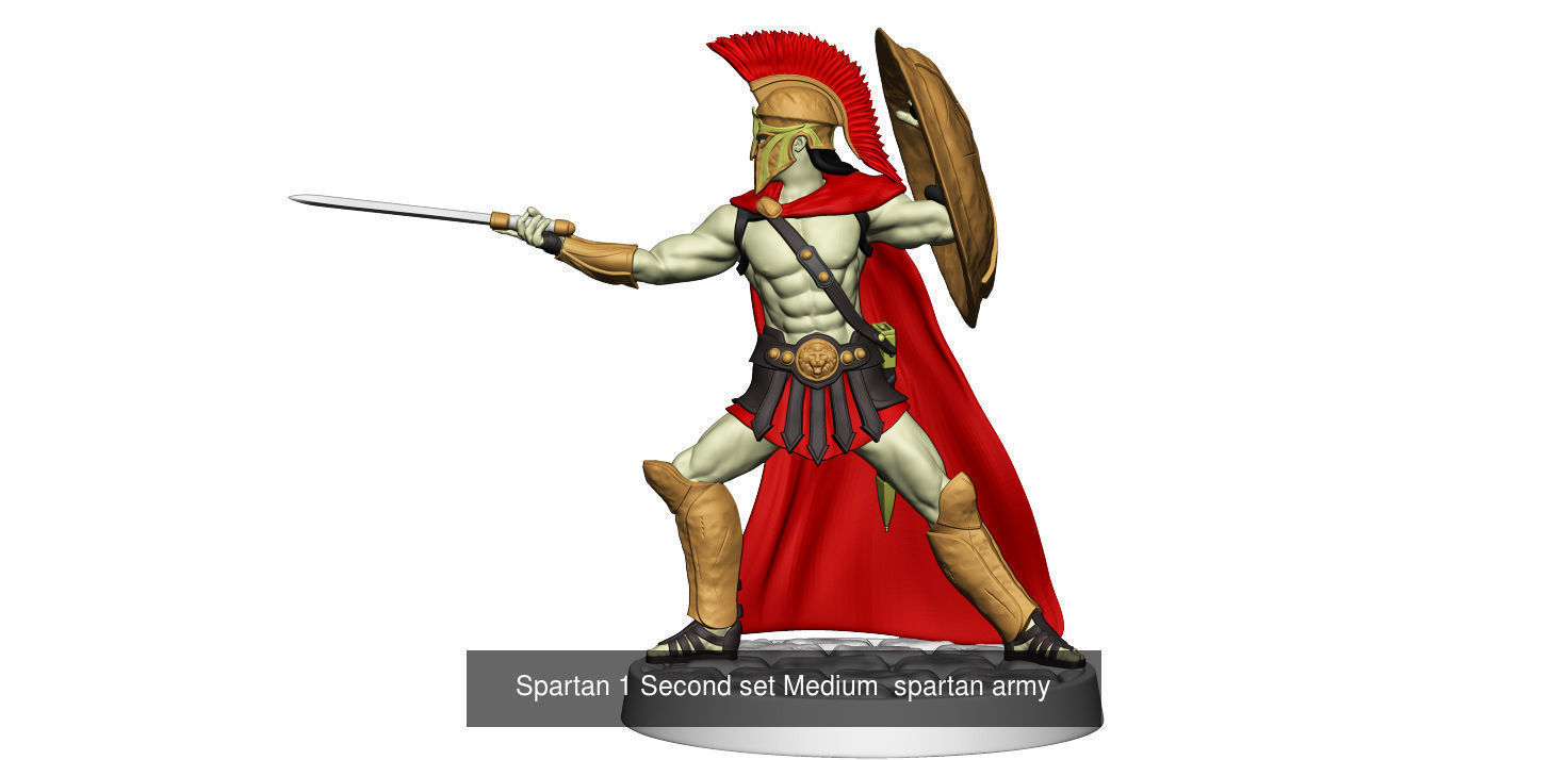 Medium  spartan army 3D Model Collection_15