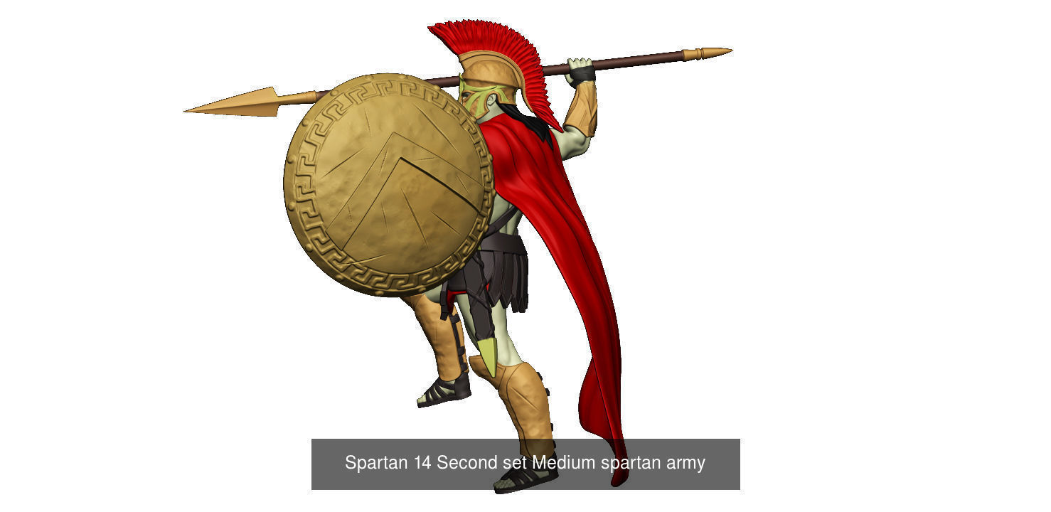 Medium  spartan army 3D Model Collection_28