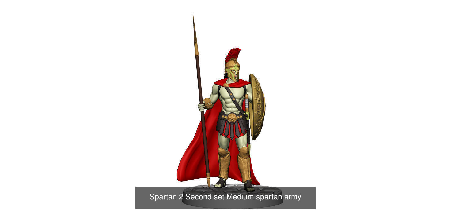 Medium  spartan army 3D Model Collection_16
