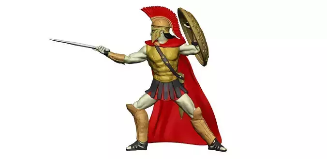 Spartan 1 Third set Heavy  spartan army 3D print model