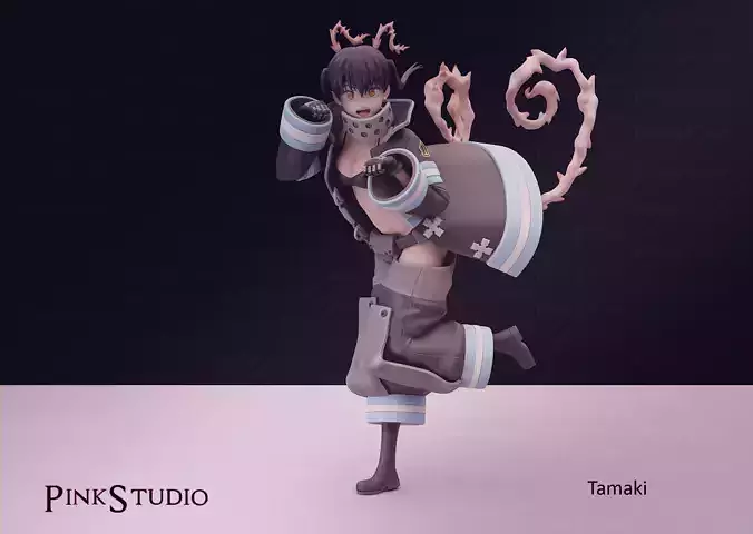 Fire Force  - Tamaki 3D print model