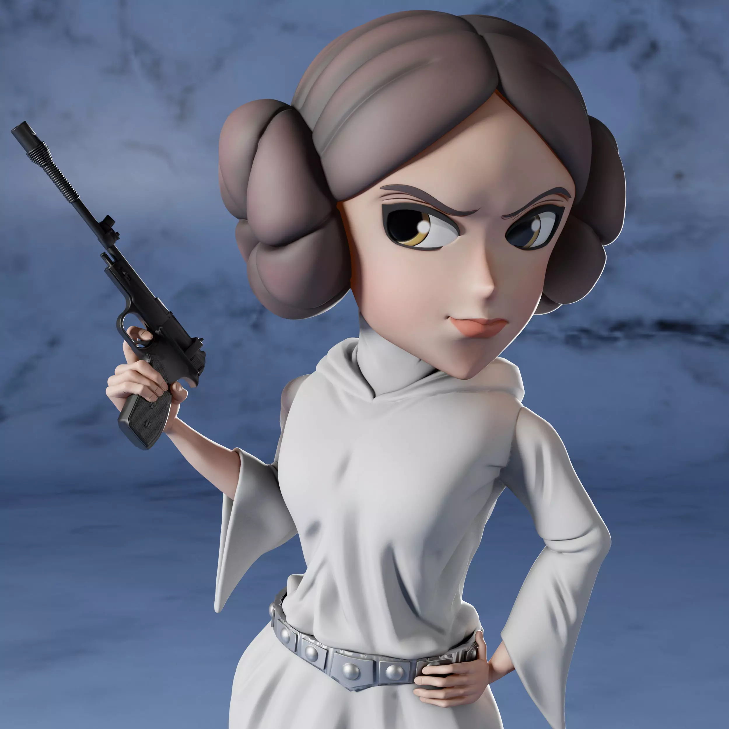 Leia Organa 3D print model