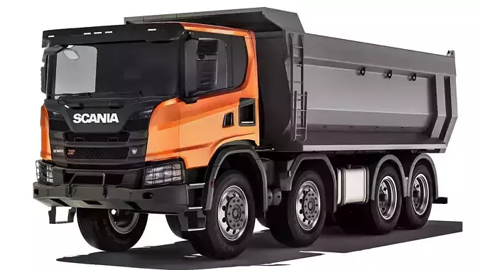 Truck G500 XT 8x4 tipper 2022 3D model