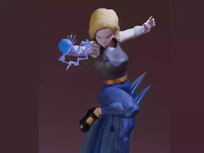 Android 18 Dragon Ball 3D print model