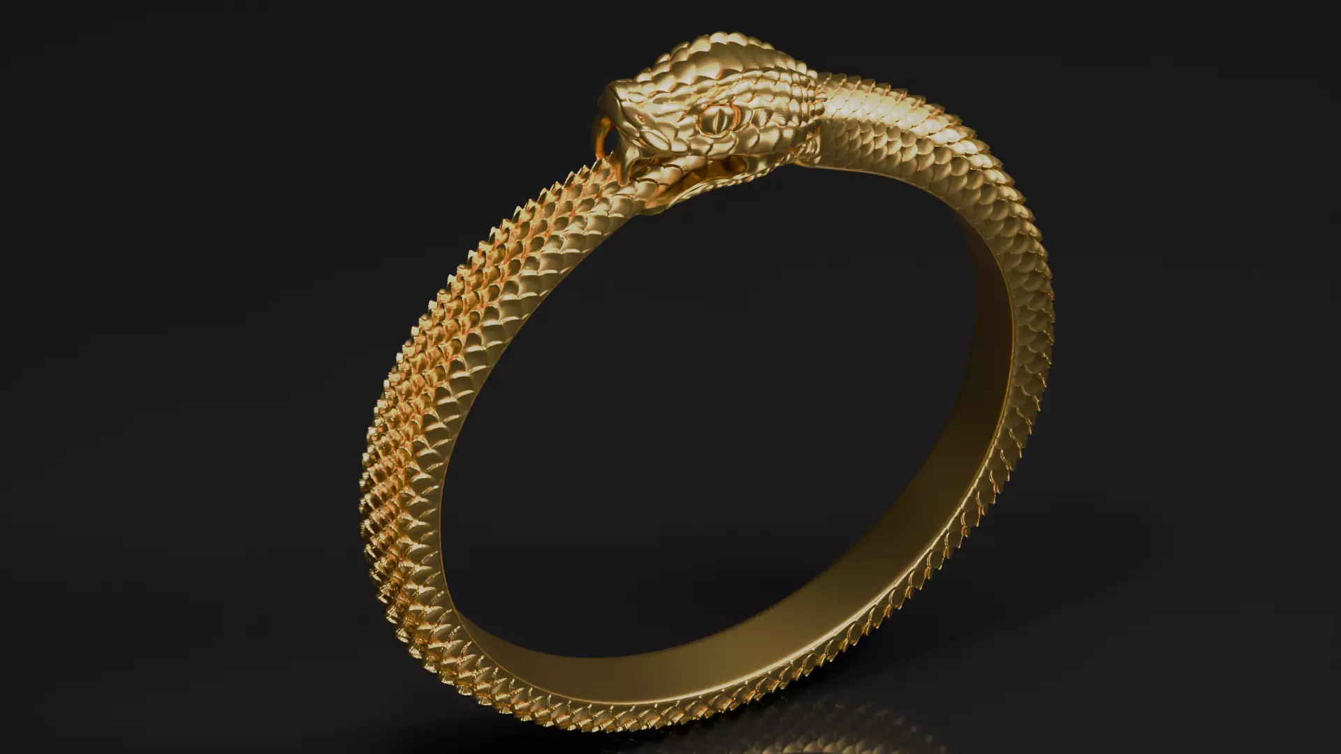 Ouroboros Ring size 6-14 3D print model_0