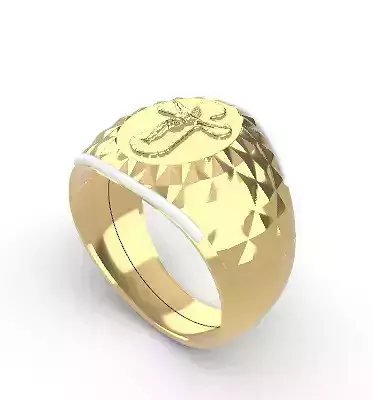 Anillo cristo diamantado