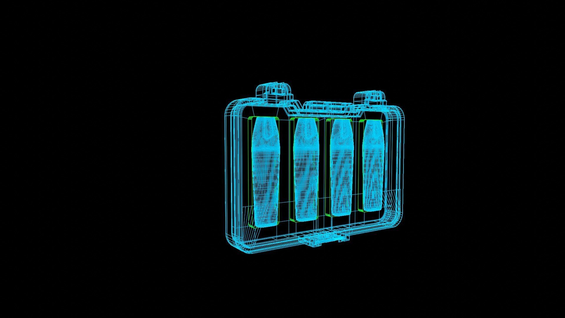 Highlighter Set Low-poly 3D model_7