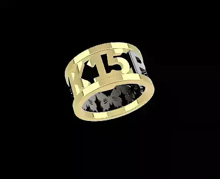 Anillo de 15 de Mariposas 3D print model