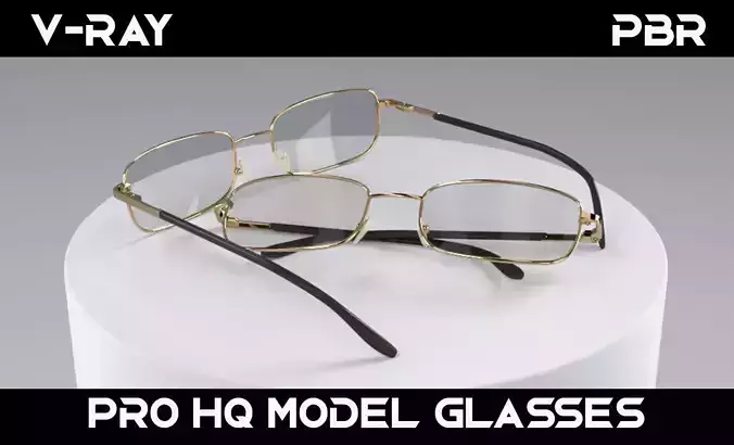 Premium PC Glasses Model HighQuality GameReady  Realistic 3D model