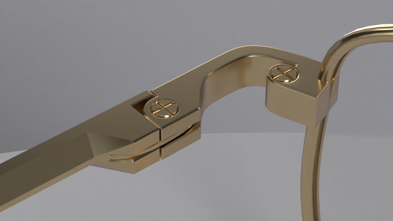 Premium PC Glasses Model HighQuality GameReady  Realistic 3D model_5