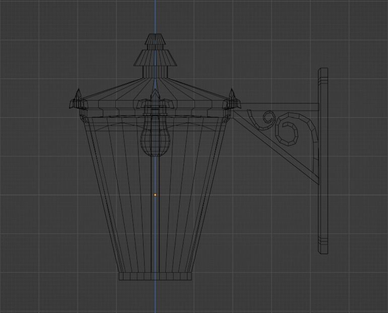 Wall Lamp Free low-poly 3D model_5