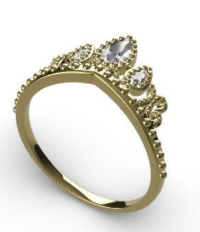 Corona estilo Rapunzel 3D print model_1