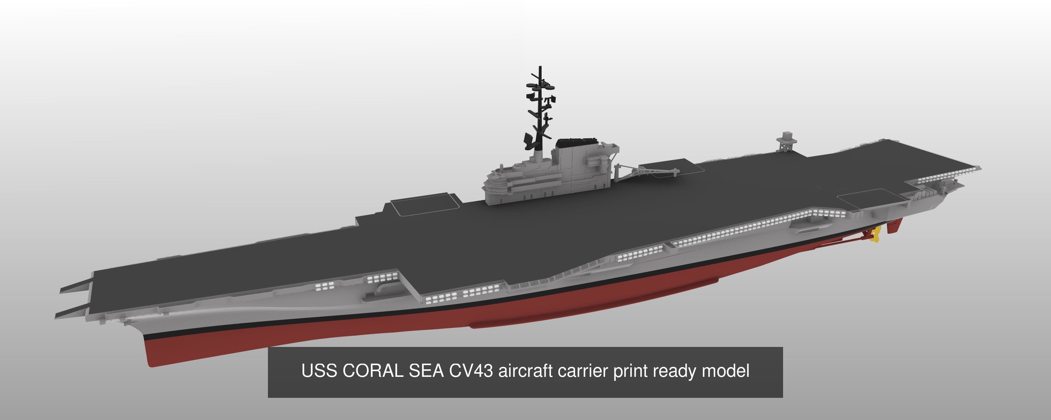  MIDWAY CLASS AIRCRAFT CARRIERS PACK CV41 CV42 CV43 3D Model Collection_3