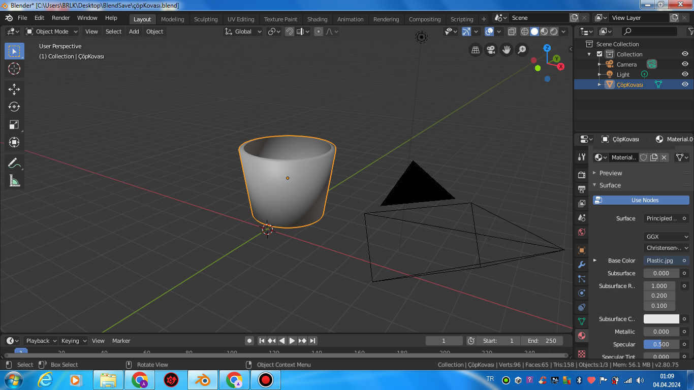 Trash Can Free 3D model_1