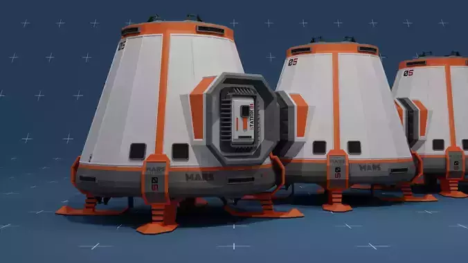 MARS SciFi Container Base 02