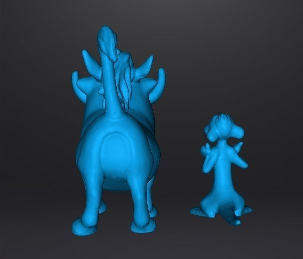 TIMON AND PUMBAA FIGURES SET PVC PLASTIC MODEL TOY KAWAII 3D print model_8