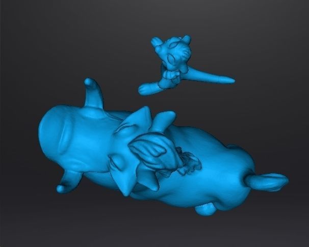 TIMON AND PUMBAA FIGURES SET PVC PLASTIC MODEL TOY KAWAII 3D print model_10