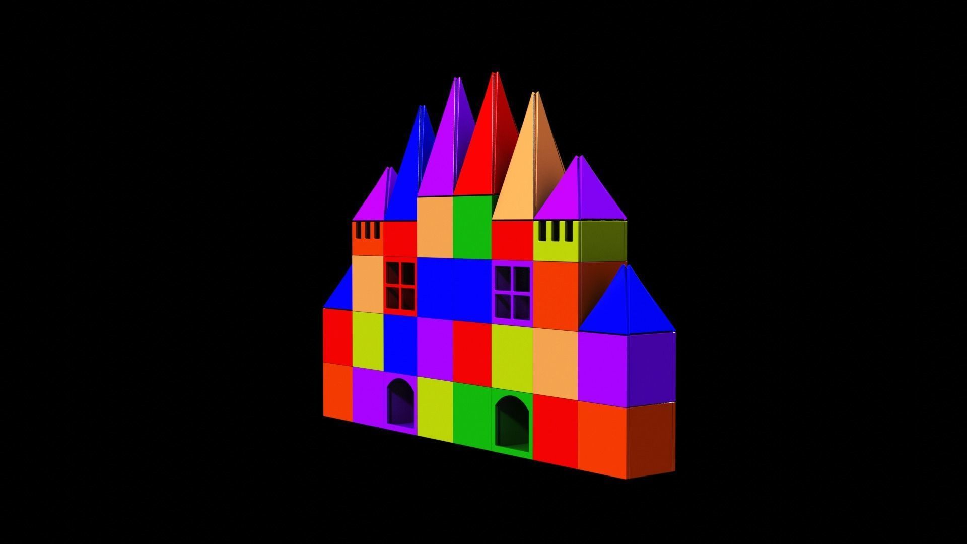 Magical Tiles Low-poly 3D model_3