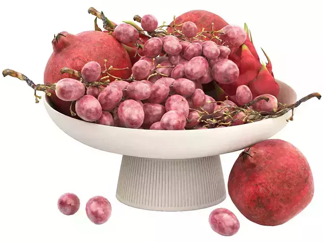 white bowl of fruits