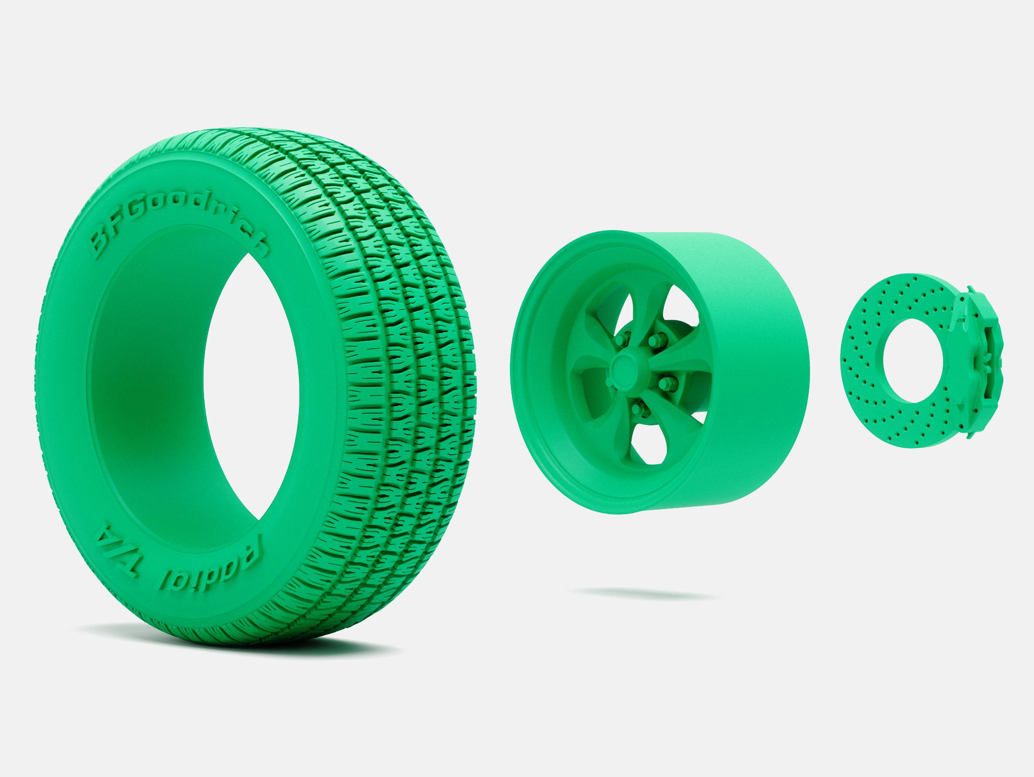 15x8 Keystone Klassic Wheel BFGoodrich Radial Tire 3D print model_3