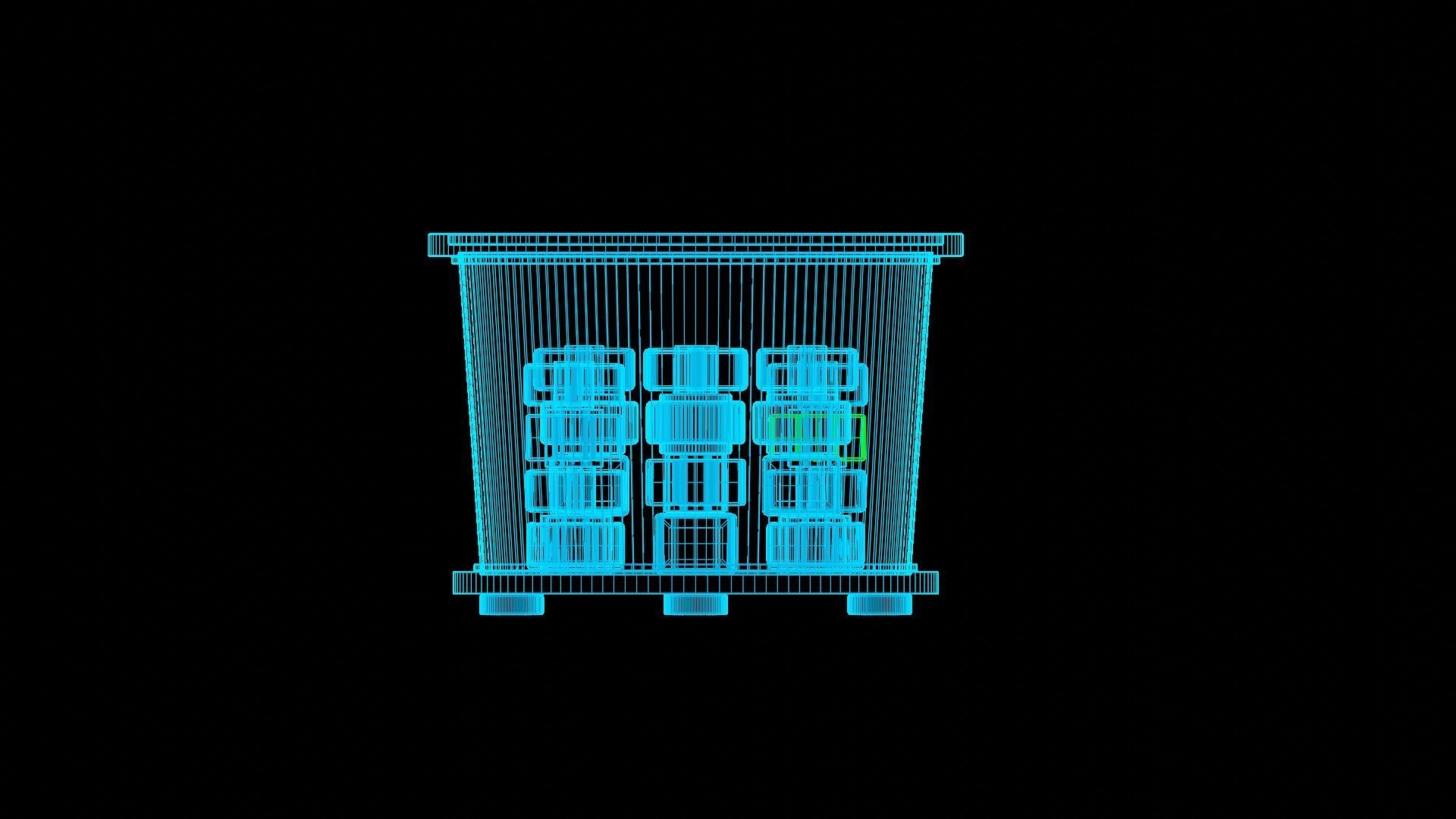 Toy shape sorter Low-poly 3D model_4