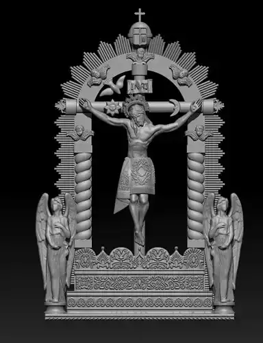 Crucifix of Christ 3D Pendat- Cristo crucificado
