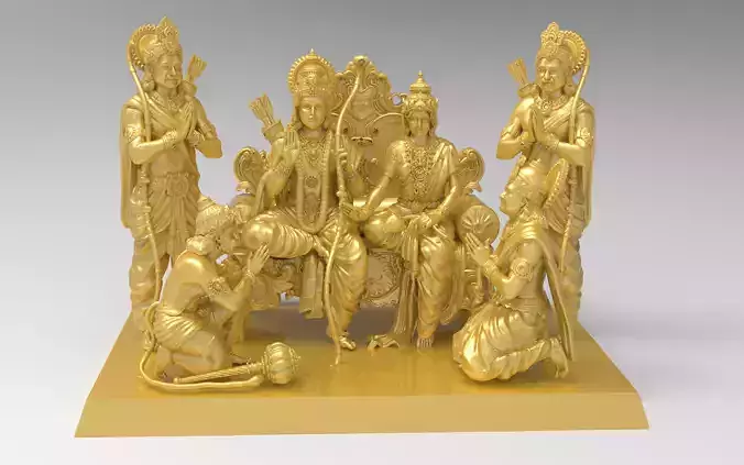 Lord Rama family Artwork-63 3D print model