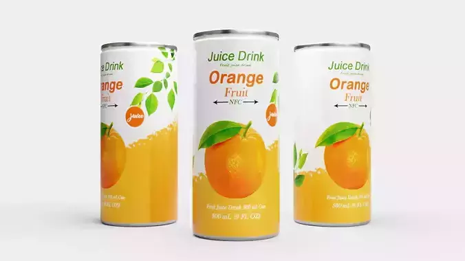 Orange Juice Drink 3D model