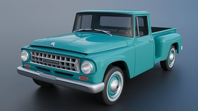 International Pickup 1964 3D print model 4