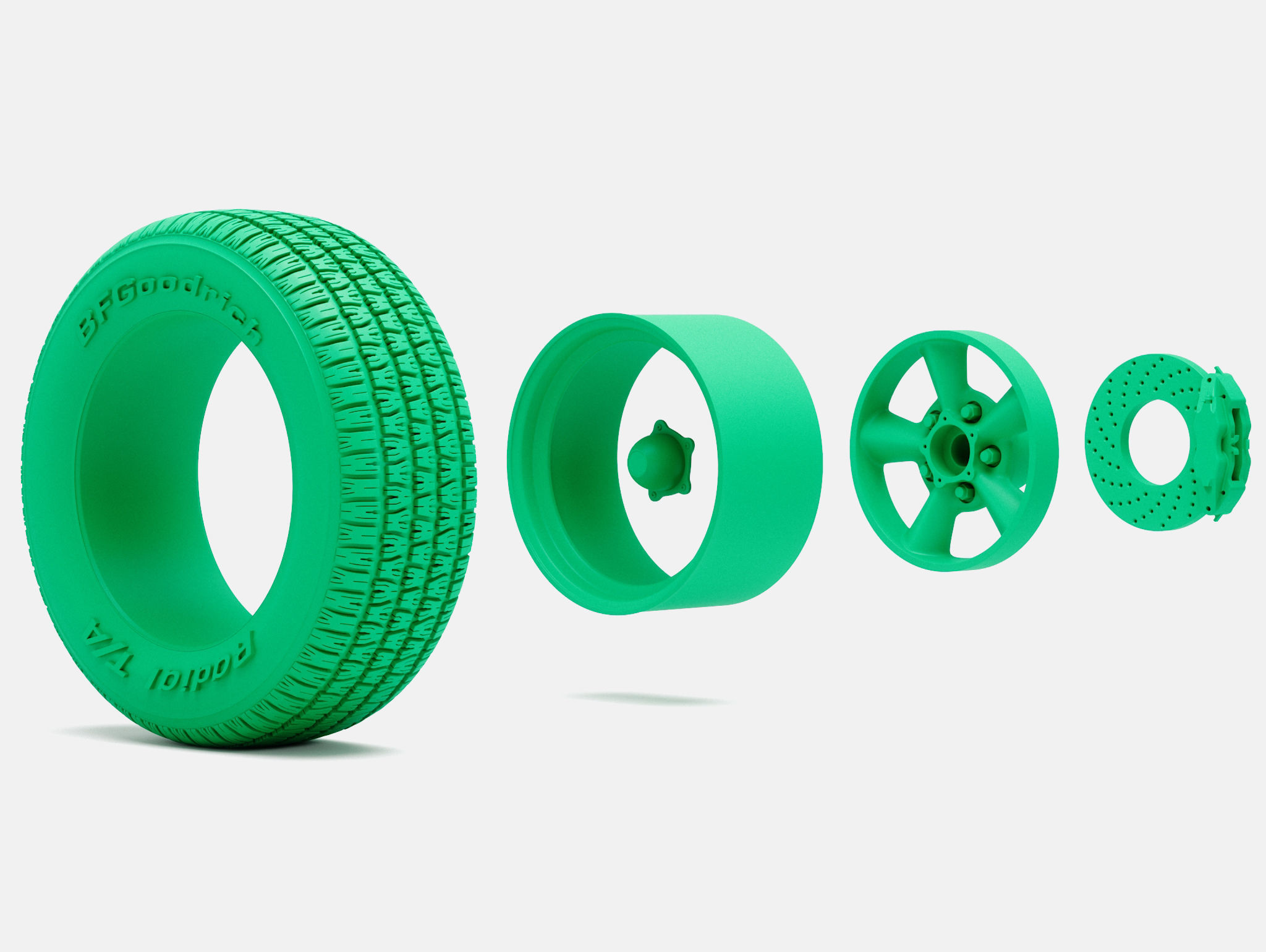 15x8 Torq Thrust D Wheel BFGoodrich Radial Tire 3D print model_3