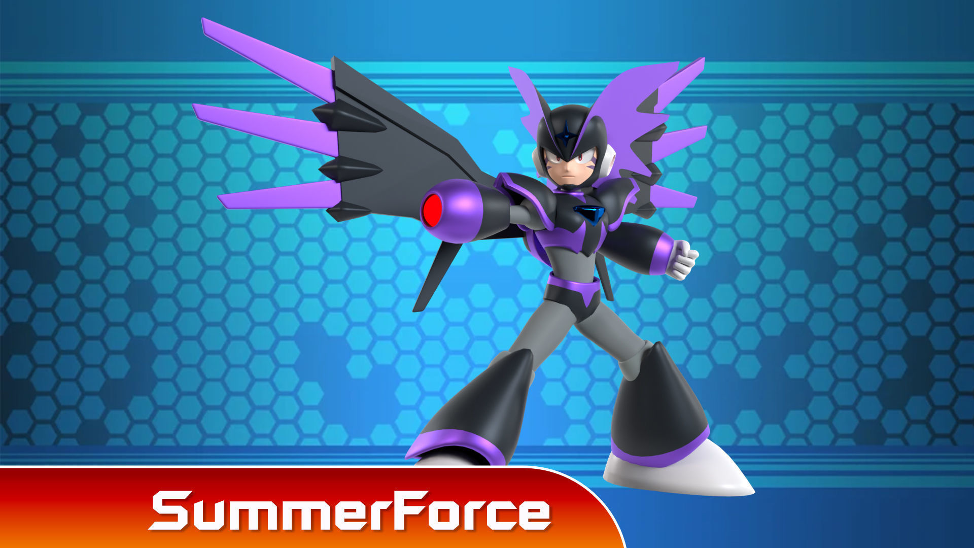 Super Bass - Megaman 3D model_2