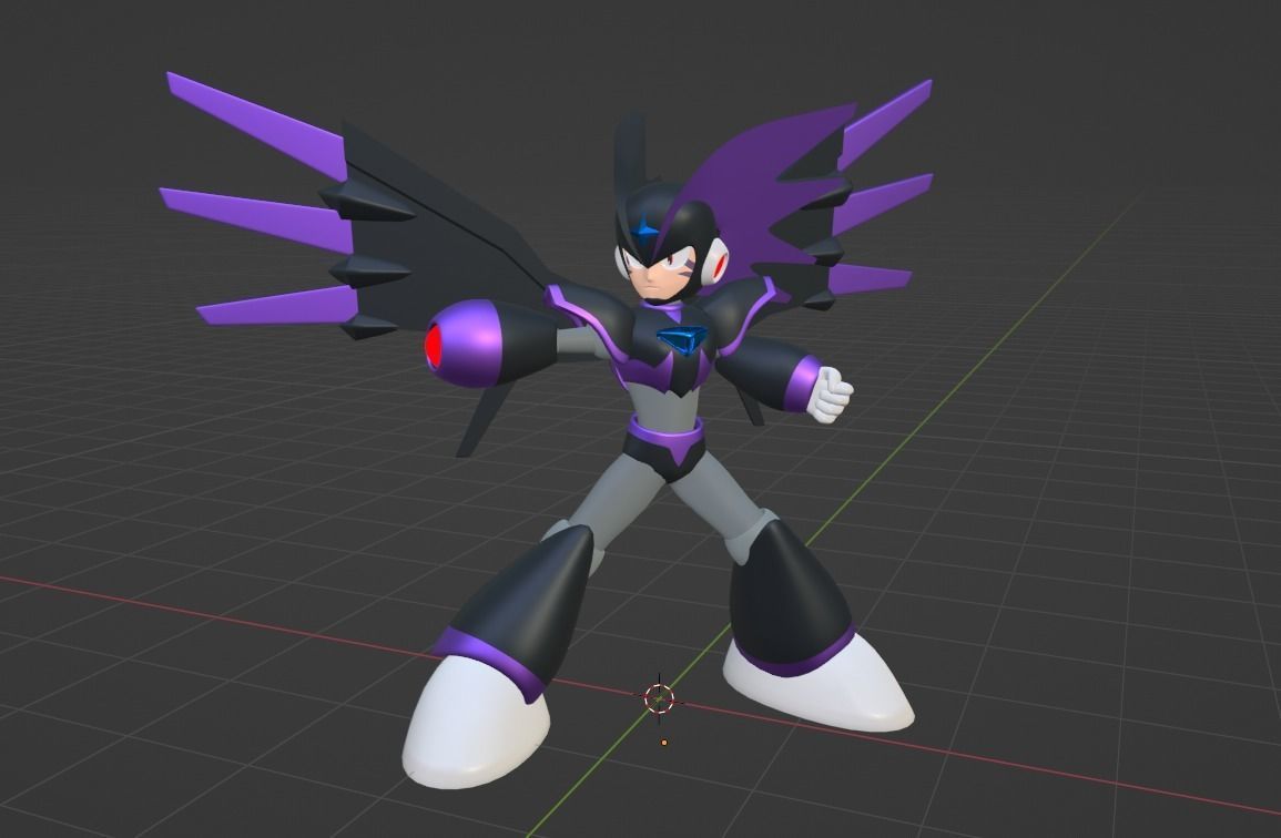 Super Bass - Megaman 3D model_4