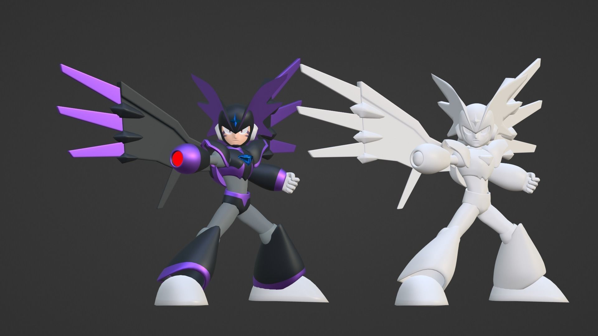 Super Bass - Megaman 3D model_16
